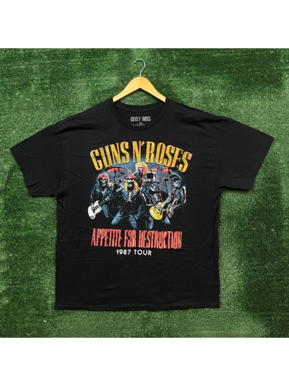 Guns N Roses Appetite for Destruction Tour Rock Band T-Shirt Size XXL